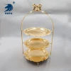 أطباق فواكه مزدوجة مغطاة بالفضة ذات طابقين، مع أطباق فواكه، details Picture